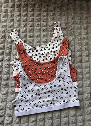 Топи для дівчинки, кроп топ, леопардовий принт, george