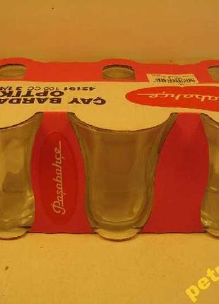 Набор стаканов для чая pasabahce i новые № 834