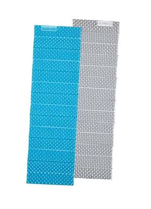 Коврик складной naturehike thickened (nh20fcd07) 187см - алюминиевая пленка ixpe - 25мм - голубой