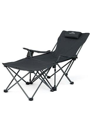 Крісло складане naturehike cnk2350jj011, алюміній, чорний