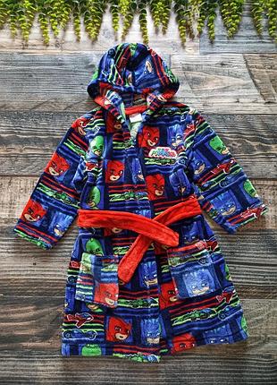 Дитячий халат з принтом персонажів  мультсеріалу «герої в масках»