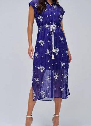 Платье-рубашка с вышивкой salsa jeans