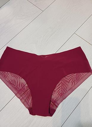 Victoria's secret-l-Бесшовные трусики-хипстер с кружевом-фуксия