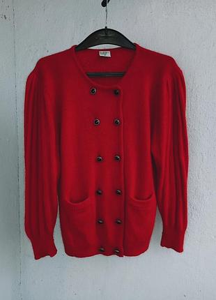 Вінтажний кардиган з ангори та вовни