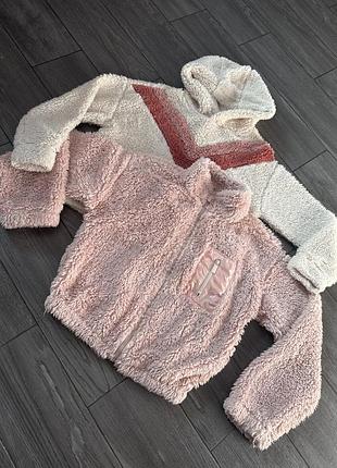 Плюшева тепла кофтина світшот 9-12р