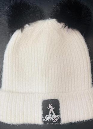 Шапка зимова на дівчинку