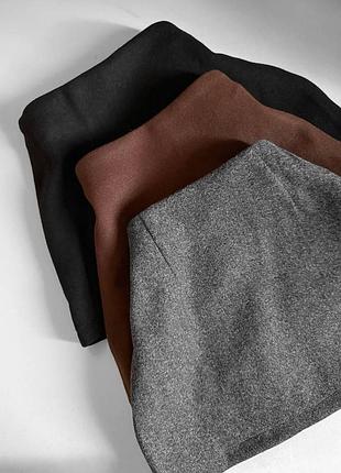 Спідниця-шорти жіноча кашемірова міні туреччина, мод. 609