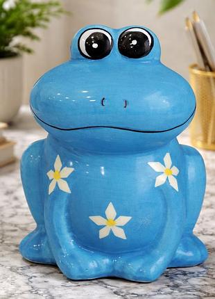 Скарбничка керамічна "жабка", 13 х 9 х 8 см