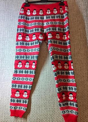 Брюки теплые домашние лосины