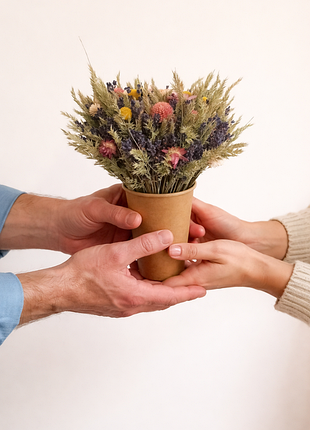 Сушеницы_ подарок. композиция из сухоцветов