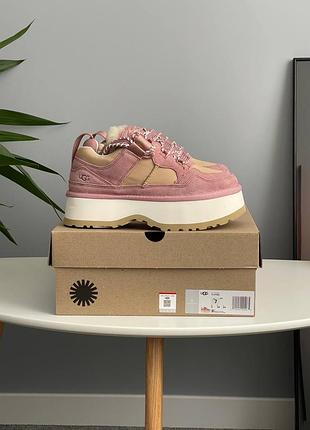 Женские зимние угги из натурального меха ugg astromel pink fur