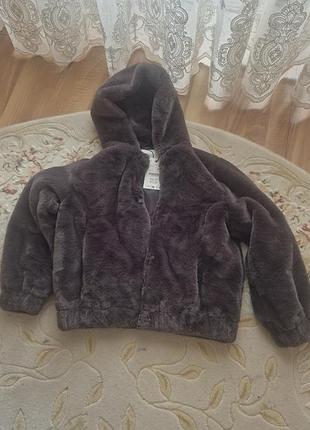 Шуба zara для девочки 12-13 лет