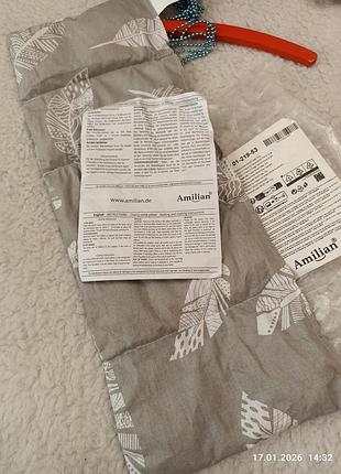 Новая большая грелка- подушка , наполнитель вишнёвые косточки германия