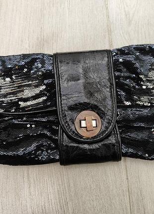 Стильний клатч сумочка в паєтках