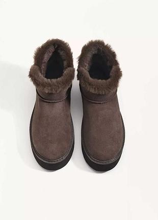 Новые коричневые угги oysho