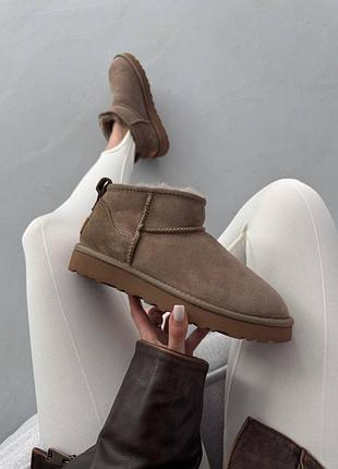 Жіночі зимові уггі з натурального хутра ugg ultra mini antilope premium