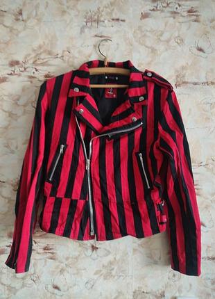 Крутая готическая эмо панк гранж текстильная жара в полоску mercy