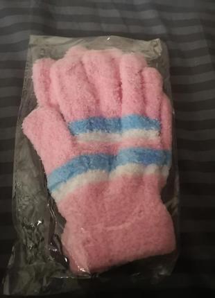 Перчатки детские теплые,флис