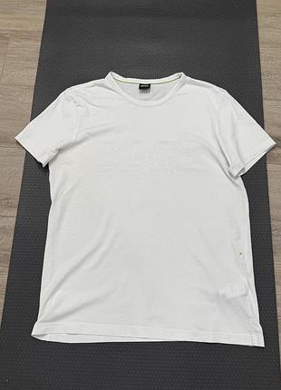 Біла футболка boss (hugo boss)