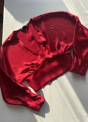 Блуза нарядна колір вишні