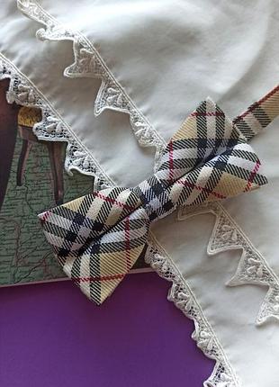 Елегантна класична краватка метелики в клітинку клітинка принт  шоколадний зелений класика краватка-метелик