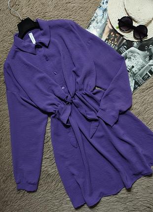 Гарна сукня-сорочка з зав'язкою/плаття