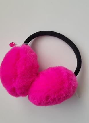 Теплые наушники для девочки