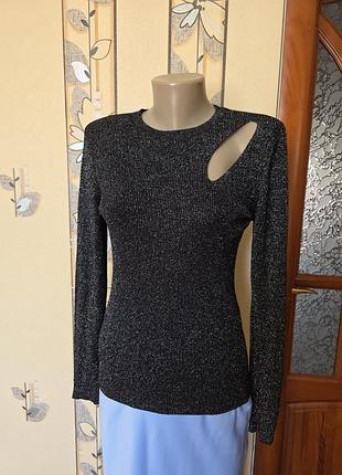 Блестящий лонгслив из вискозы