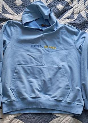 Худи голубой