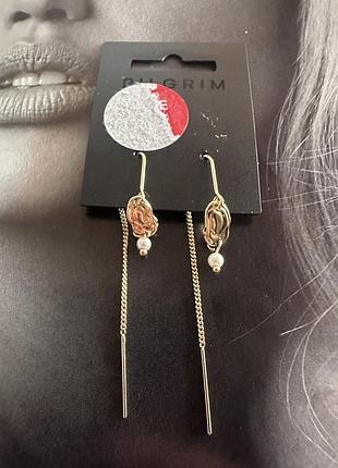 Сережки перли pilgrim 🐚 2