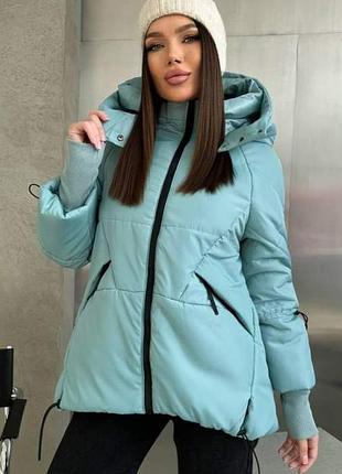 Куртка еврозима в цветах