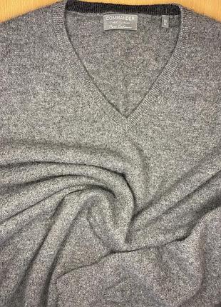 Пуловер із 100% кашеміру commander finest clothing німеччина сірий хl