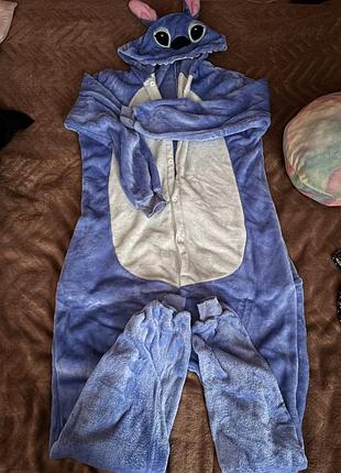 🩵🧸 чоловіча піжама кігурумі (stitch), розмір xl
