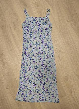 Сукня довга з квітковим принтом