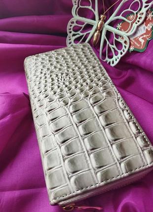 Гаманець, кошелек, картхолдер, екошкіра, зі штучної шкіри під крокодила