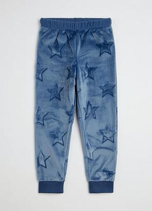 Плюшевые пижамные штаны для мальчика h&amp;m 110/116