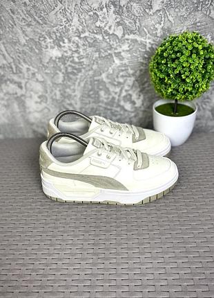 Puma кроссовки 38 размер женские кожаные спортивные бежевые