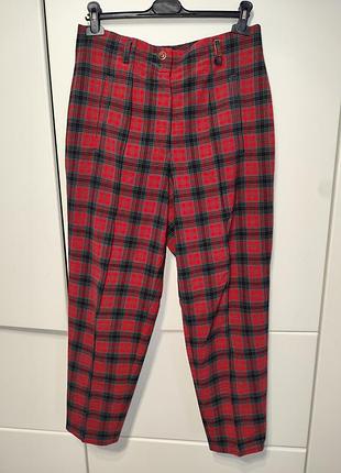 Брюки zerres в червону клітку, розмір 48,
