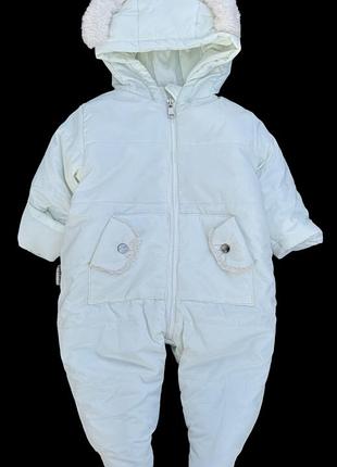 Комбинезон с капюшоном "баранчик", плащевка, синтепух тм "одягайко" (74 см)