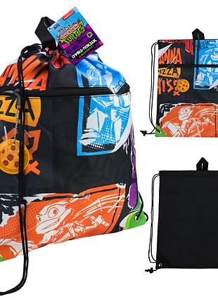 Сумка для обуви tmnt арт. kh77/002l (100шт) 35*40см с фликером