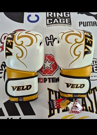 Velo pro  16 oz оригінал шкіра боксерські рукавиці для боксу 16 унцій