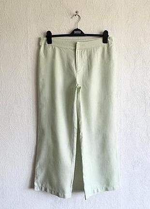 Вкорочені льняні брюки