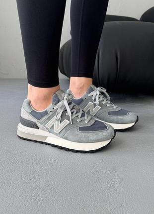 Жіночі кросівки new balance 574 legacy grey нью беланс сірого кольору