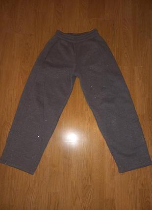 Спортивные широкие теплые брюки баллоны zara р.s