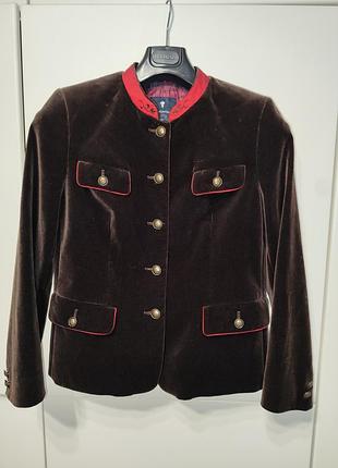 Tramontana велюровий піджак тірольський стиль 46-48