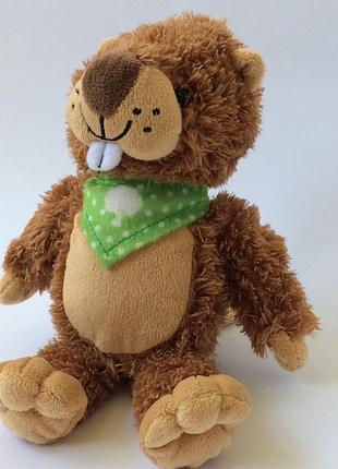 Мягкая игрушка бобёр плюшевый коричневый мʼяка плюшева іграшка бобер