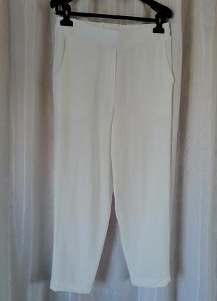 Літні штани висока посадка 80% льон