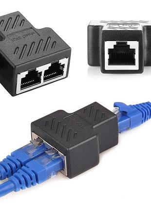 Сплиттер переходник соединитель витой пары rj45 lan - 2 x rj45 ethernet