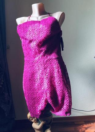 Ромпер кружевная фуксия 🌺🧞‍♀️от американцев speechless, размер м