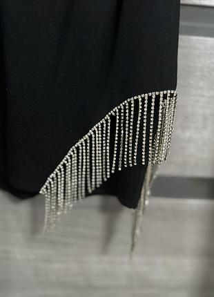 Чорне плаття зі стразами 2